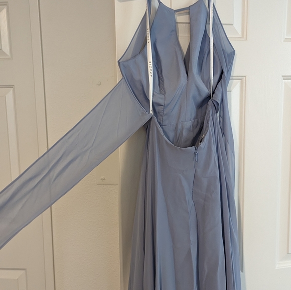 Azazie Evalleen in Dusty Blue - Picture 9 of 9